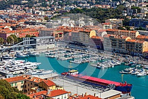 Port of Nice, France.