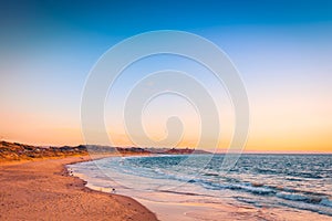 Port Noarlunga beach at sunset