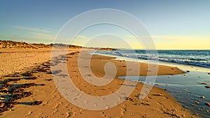 Port Noarlunga beach at sunset