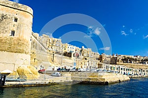 Port of the Old Valletta and Grand Harbour in Malta