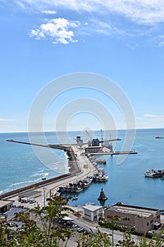 Port in Ortona, Abruzzo, Italy