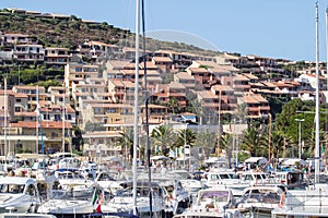 Port in Palau city, Italy