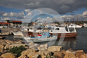 Port in Pathos town. Cyprus