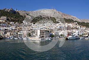 The port of Pothia on the Greek island of Kalymnos