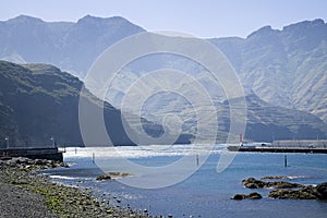 The port of Puerto de Las Nieves, Gran Canaria