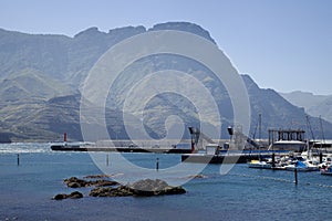 The port of Puerto de Las Nieves, Gran Canaria