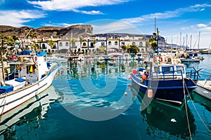 Port In Puerto de Mogan, Gran Canaria, Spain