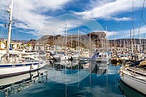 Port In Puerto de Mogan, Gran Canaria, Spain