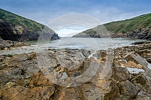 Port quin in cornwall england uk