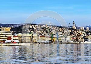 Port of Rijeka in January