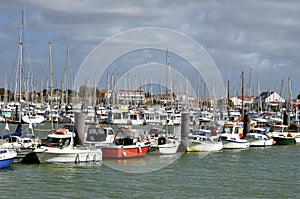 Port of Saint-Gilles-Croix-de-Vie in France photo