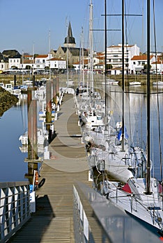 Port of Saint-Gilles-Croix-de-Vie in France photo