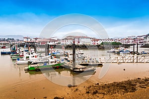 Port of Saint-Jean-de-luz in the Basque Country, France