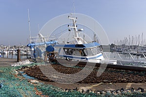 Port of Saint-Vaast-la-Hougue in France