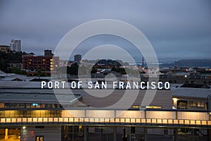 Port of San Francisco at dawn