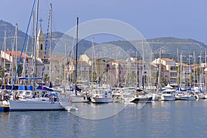 Port of Sanary-sur-Mer in France