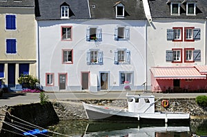 Port of Sauzon at Belle Ile in France