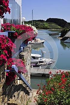 Port of Sauzon at Belle Ile in France