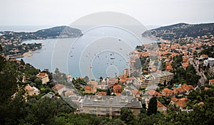 Port seen from Villefranche sur Mer, France, French Riviera, Cote d`Azur