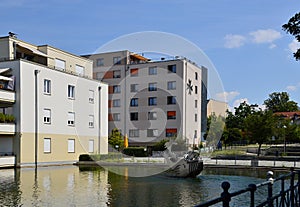 Port in Spring in the Neighborhood of Tegel, Berlin photo