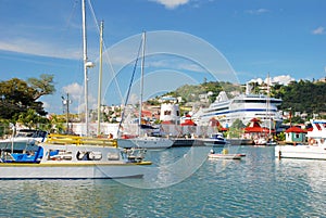 The port of St. George's, Grenada