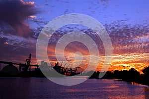 Port of Stockton at Sunset photo