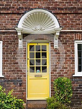 A Port Sunlight village door architecture, Bebington, Wirral.