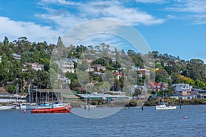 Port at Tamar river in Launceston, Australia