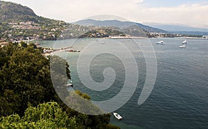 Port of theoule sur mer in france