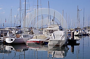 Port of Thonon les Bains in France