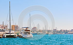 Port of Torrevieja city. Costa Blanca. Spain