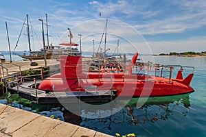 The Port of Town Omis, Croatia, Adriatic Sea