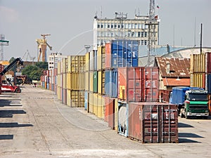 Port of transhipment photo