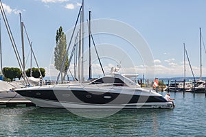 Port of Unteruhldingen on lake constance