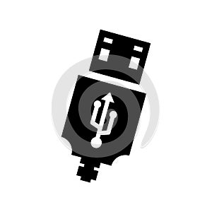 Port usb  icon or logo isolated sign symbol vector illustration