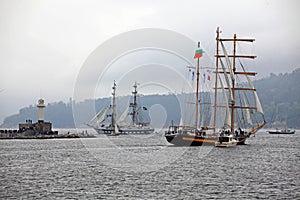 Port Varna during the Historical seas Tall Ships