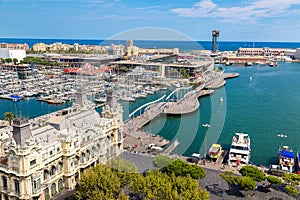 Port Vell in Barcelona, Spain