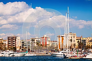 Port Vell and La Barceloneta district photo