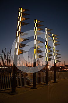 Port Vell at Night photo