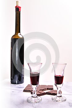 Porta vino un cioccolato 