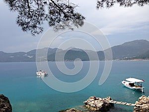 Port and yachts in Antalia photo