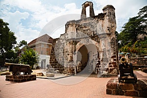 Porta de Santiago in Malacca, Malaysia