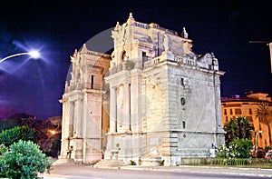 Porta Felice one of main gate of Palermo, Sicily. photo
