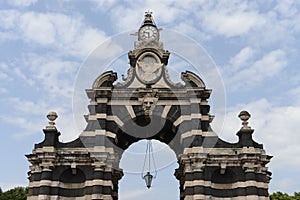 Porta Garibaldi at the Palastro square, Catania