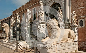 The Porta Magna at the Venetian Arsenal, Venice, Italy