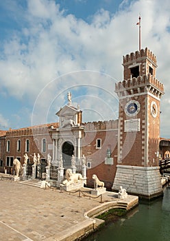 The Porta Magna at the Venetian Arsenal, Venice, Italy photo