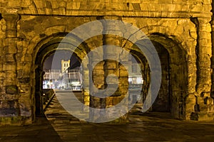 Porta negra in trier at night