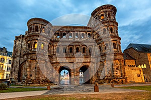 Porta Nigra, an ancient roman gate in Trier, Germany