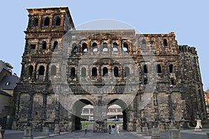 Porta Nigra entrance gate town Trier