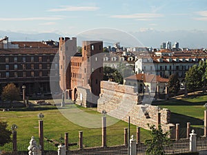 Porta Palatina (Palatine Gate) in Turin